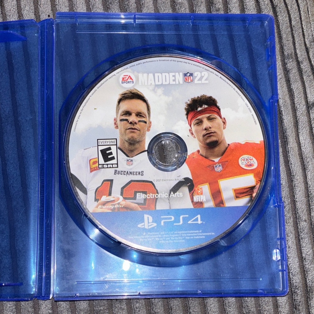Madden NFL 22 PS4 Game by - Blue Case